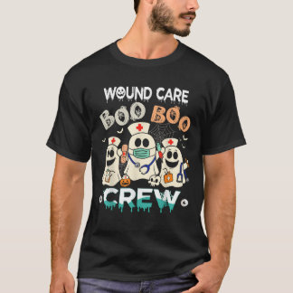 Camiseta Enfermera De Cuidados De Heridas Boo Crew Divertid