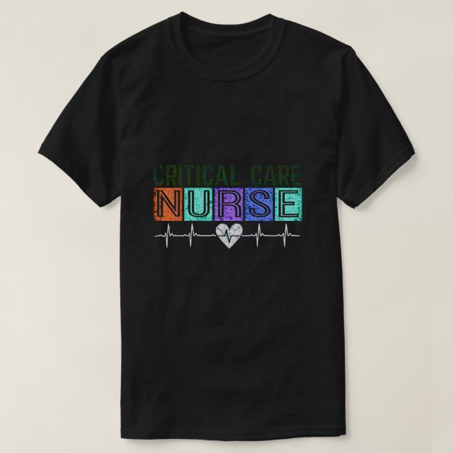 Camiseta Enfermera de Cuidados Intensivos (Diseño del anverso)