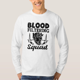 Camiseta Enfermera de diálisis de la brida de filtración de