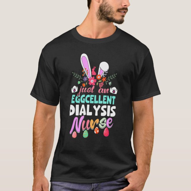 Camiseta Enfermera de diálisis de lujo Eggcellent Ears Bunn (Anverso)