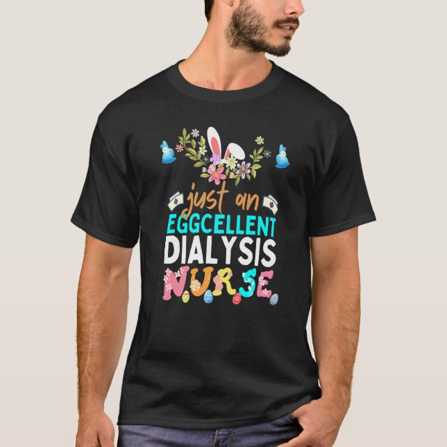 Camiseta Enfermera de diálisis de lujo Eggcellent Ears Bunn (Anverso)