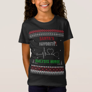 Camiseta Enfermera de diálisis favorita de Santa Claus - su