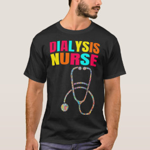 Camiseta Enfermera de diálisis Nefrología Enfermedad renal 