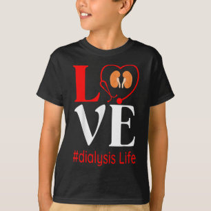 Camiseta Enfermera de diálisis Nefrología Enfermedad Renal