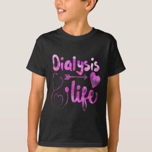 Camiseta Enfermera de diálisis Nefrología Enfermedad renal