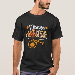 Camiseta Enfermera de diálisis Pavo Estetoscopio Calabaza D