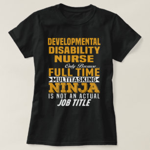 Camiseta Enfermera de discapacidad del desarrollo