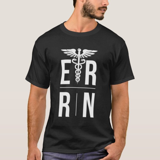 Camiseta Enfermera De Emergencia De Er Rn Enfermera De Emer (Anverso)