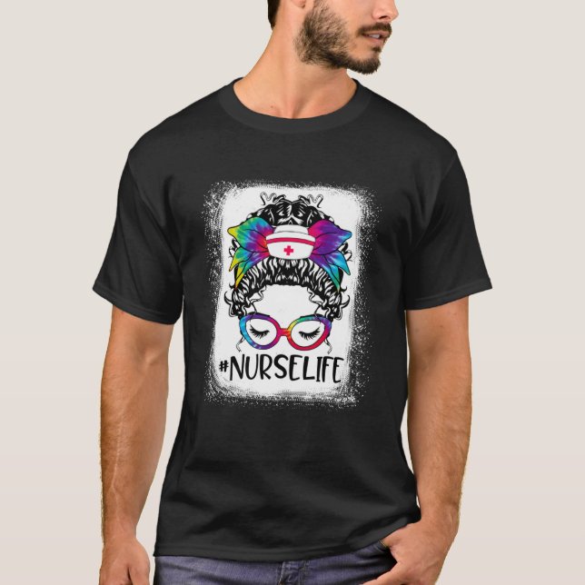 Camiseta Enfermera de enfermera de la vida blanqueada de ti (Anverso)