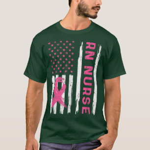 Camiseta Enfermera de enfermería de bandera estadounidense