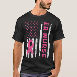 Camiseta Enfermera de enfermería de bandera estadounidense 