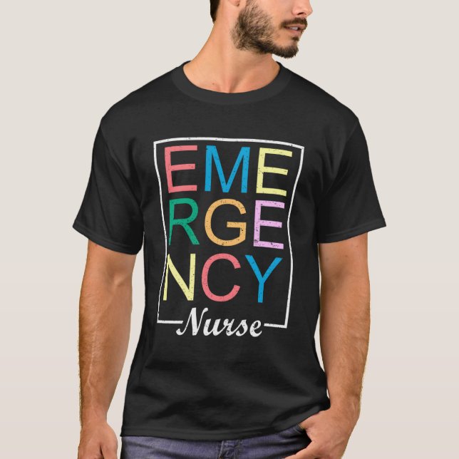 Camiseta Enfermera de enfermería de emergencia del hospital (Anverso)
