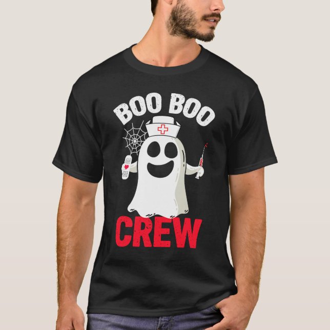 Camiseta Enfermera de enfermería de Halloween disfraz de bo (Anverso)