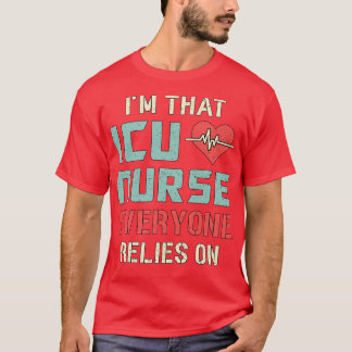 Camiseta Enfermera de enfermería de Icu Ambulancia de emerg