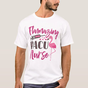 Camiseta Enfermera de enfermería de la semana de Flamingo r