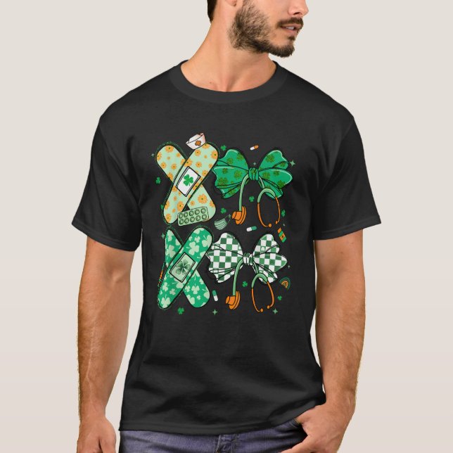 Camiseta Enfermera de enfermería de San Patricio Coquette S (Anverso)