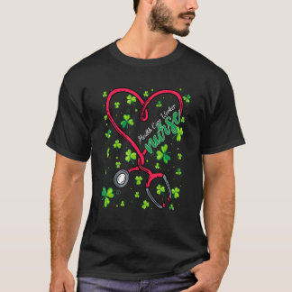 Camiseta Enfermera de enfermería de St Patricks Day Love St