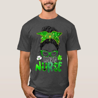 Camiseta Enfermera de enfermería St Patrick's Day Shamrock 