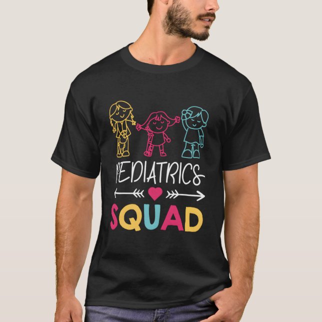Camiseta Enfermera de equipo de pediatría (Anverso)