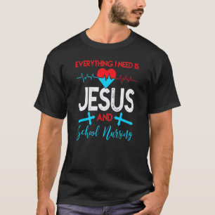 Camiseta Enfermera de escuela cristiana Enfermera de escu