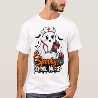 Camiseta . Enfermera de escuela espeluznante