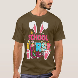 Camiseta Enfermera de escuela pequeña conejitos divertidos