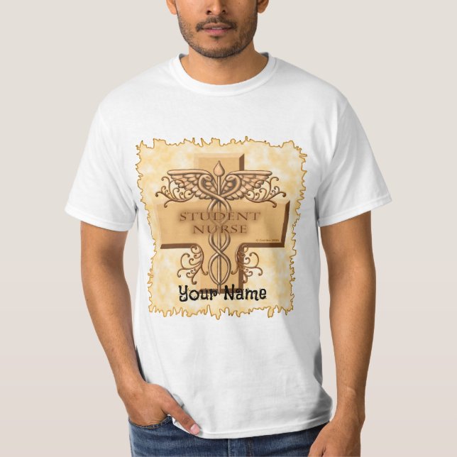 Camiseta Enfermera de estudiantes Caduceus (Anverso)