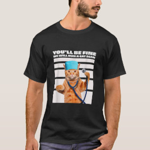 Camiseta Enfermera De Gato Correremos Un Chiste De Escaneo 