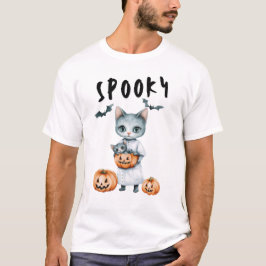 Camiseta Enfermera de gato espeluznante, gato negro, disfra