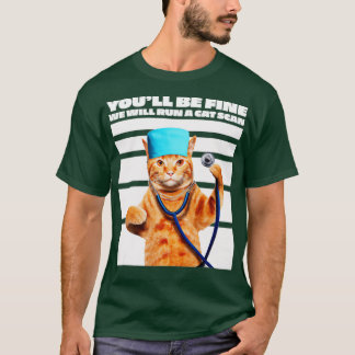 Camiseta Enfermera De Gato Se Ejecutará Un Chiste De Escane
