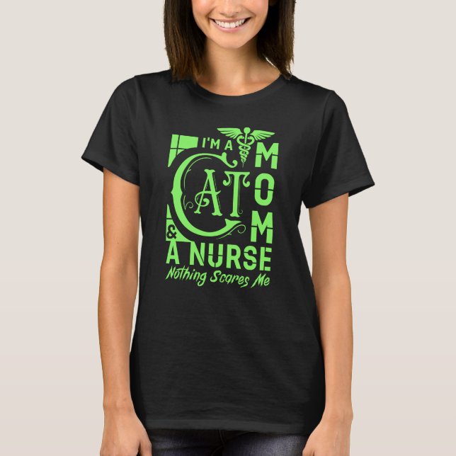 Camiseta Enfermera de gatos - Gracioso regalo para enfermer (Anverso)