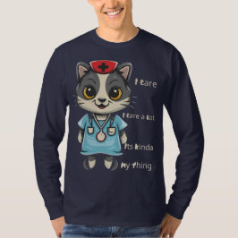 Camiseta Enfermera de gatos que se preocupa: es mi cosa