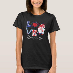 Camiseta Enfermera de Gnome Estetioscope Jeringa Cuidadora 