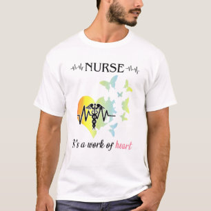 Camiseta Enfermera De Gran Corazón Es Una Obra De Enfermera