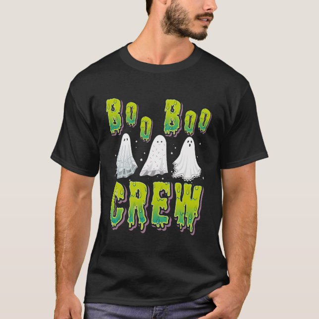 Camiseta Enfermera de Halloween - Boo-Boo Crew (Anverso)
