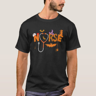 Camiseta Enfermera de Halloween Enfermería Trabajadora de l