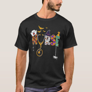 Camiseta Enfermera de Halloween Trabajadora de la Salud Ado