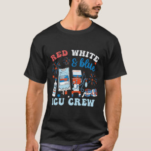Camiseta Enfermera De Icu Azul Blanco Rojo Independencia 4 