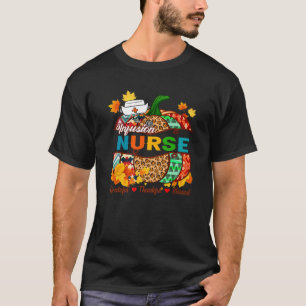 Camiseta Enfermera De Infusión RN Agradecido Blessed Pumpki