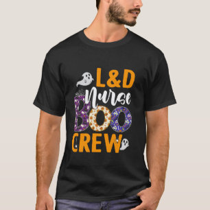 Camiseta Enfermera de L&D Boo Crew Enfermera de Halloween E
