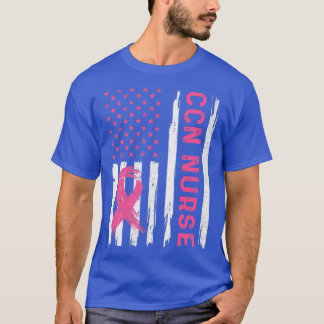 Camiseta Enfermera de la CCN Bandera Americana Enfermera a