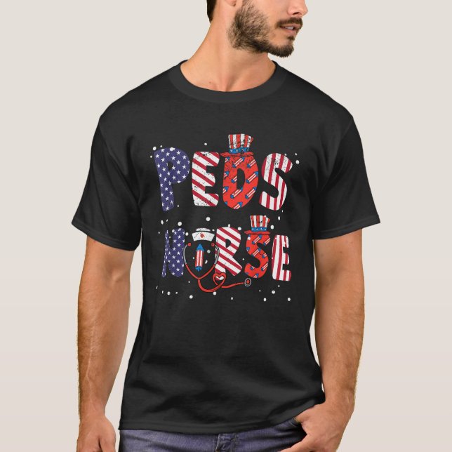 Camiseta Enfermera De La Enfermería De Los Camisas American (Anverso)