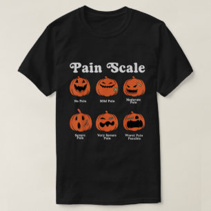 Camiseta Enfermera de la escala de dolor de calabaza Hallow