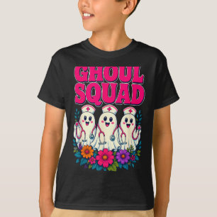 Camiseta enfermera de la escuadra de ghoul halloween fantas