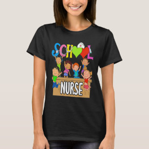 Camiseta Enfermera de la escuela primaria matriculada de vu