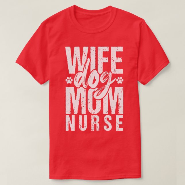 Camiseta Enfermera de la esposa (Diseño del anverso)