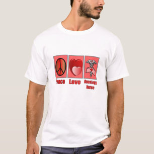 Camiseta Enfermera de la ONCOLOGÍA del amor de la paz