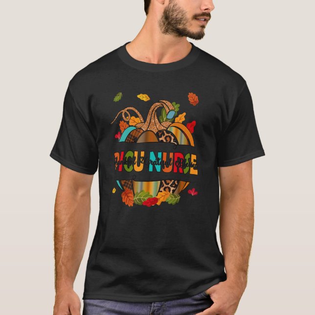 Camiseta Enfermera de la PICU Agradecido amor por la calaba (Anverso)