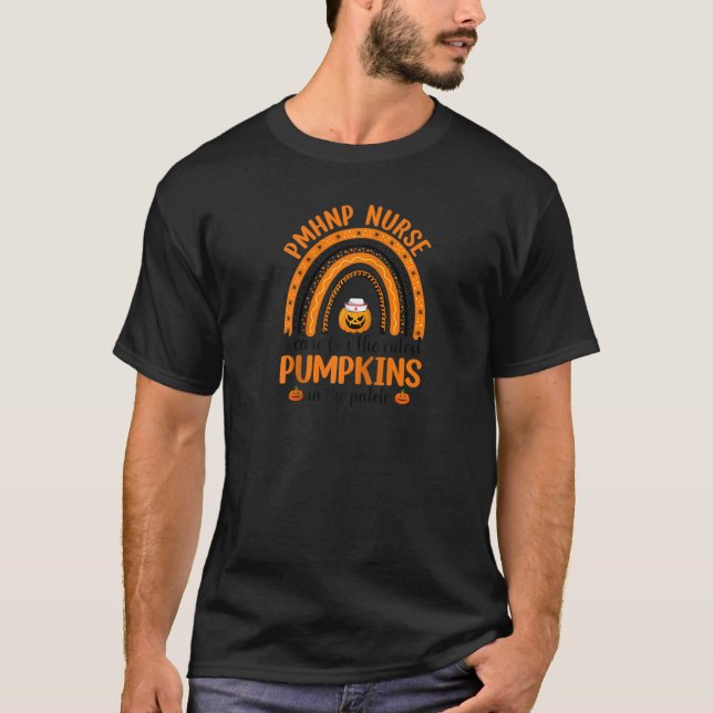 Camiseta Enfermera De La PMHNP A La Que Cuido El Hallowee D (Anverso)