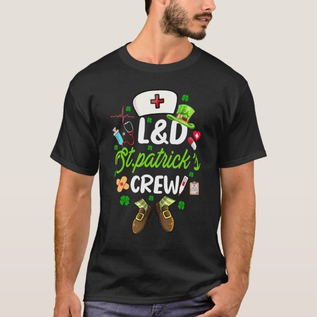 Camiseta Enfermera de la tripulación de L&d St Patrick (Anverso)